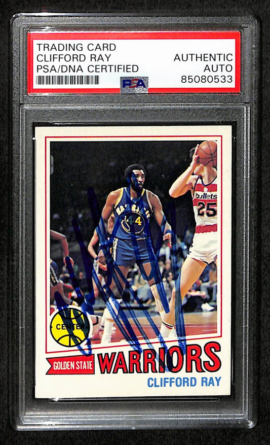 1977/78 TOPPS #64 Clifford Ray Auto/Signed Card PSA/DNA 185381