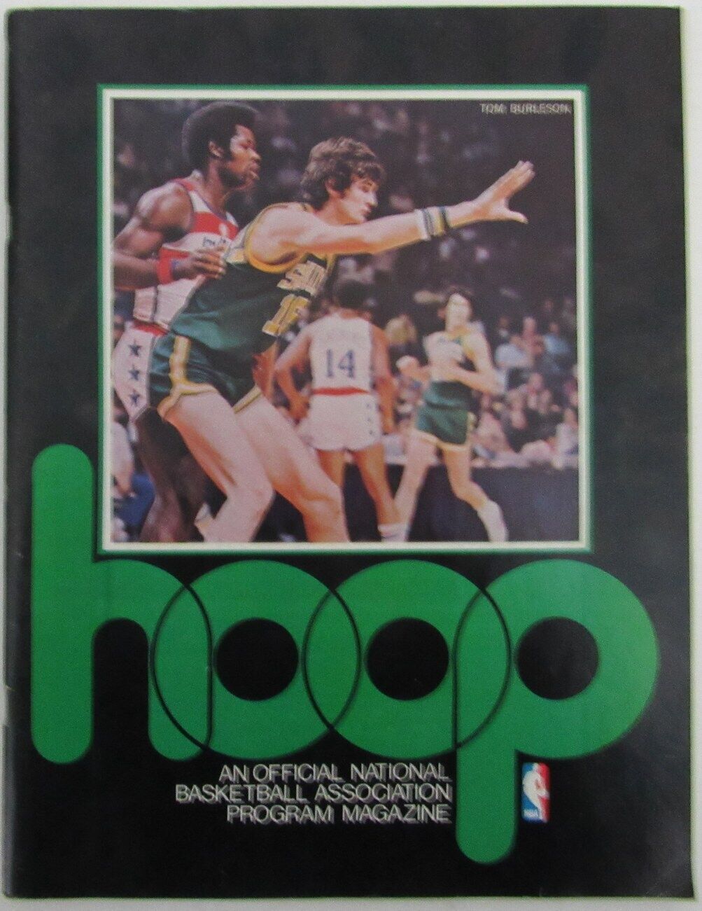 1976 hoop Boston Celtics vs. Seattle Supersonics Basketball Game Program 176331