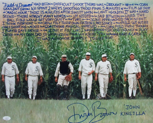 Dwier Brown Signed/Inscribed 16x20 Photo "Field of Dreams" JSA 186253