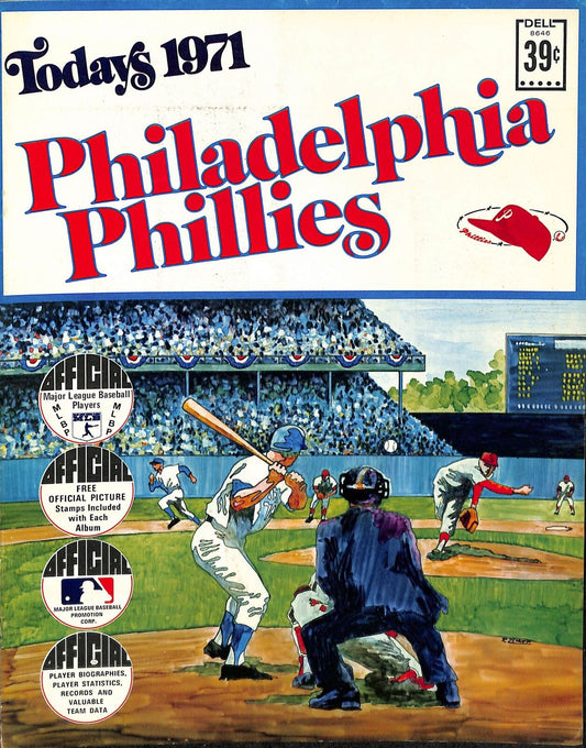 Todays 1971 Philadelphia Phillies Baseball Stars Stamp Book EX/MT 180704