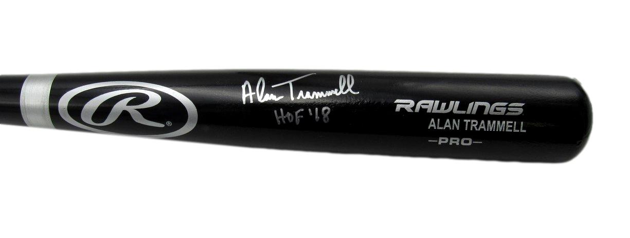 Alan Trammell HOF Autographed/Inscribed Rawlings PRO Bat Tigers JSA 183638