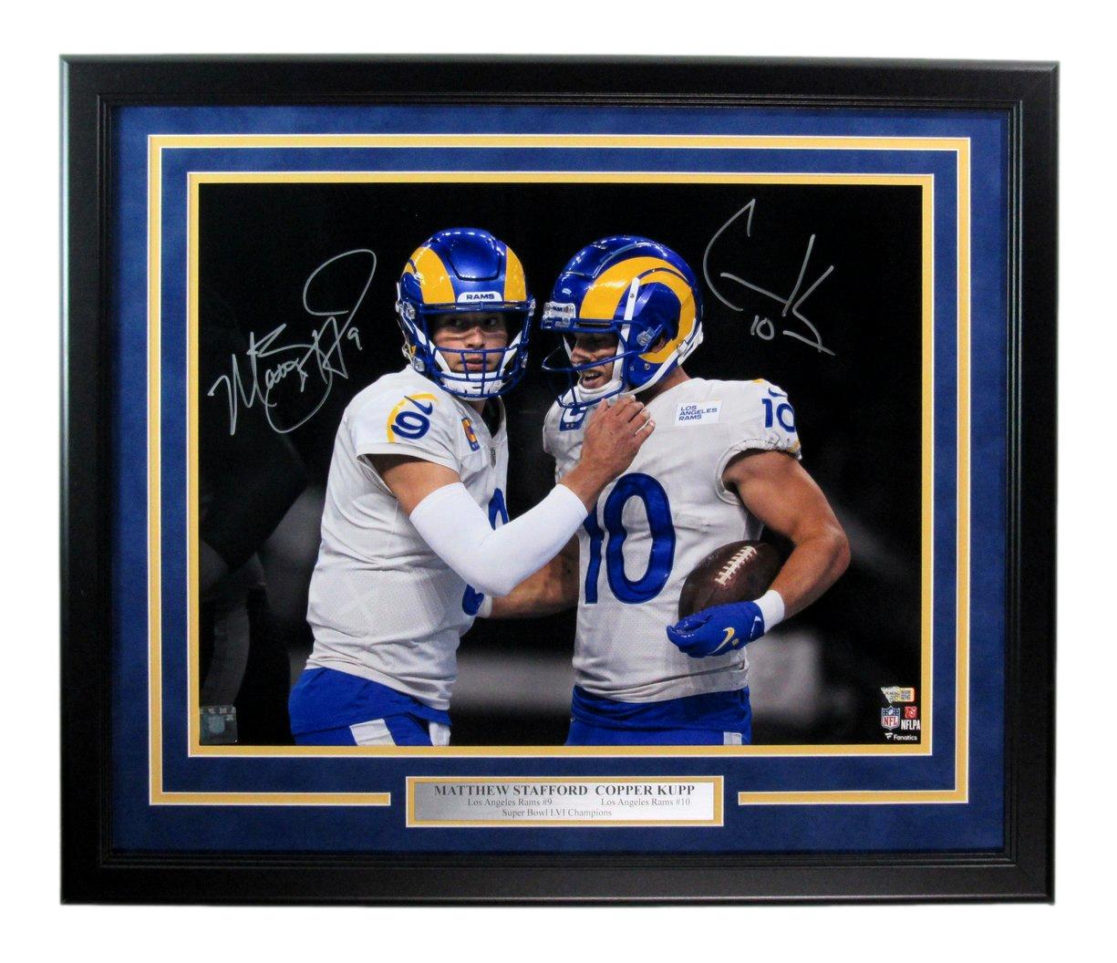 Stafford/Kupp Dual-Signed 16x20 Photo Los Angeles Rams Framed Fanatics 187202