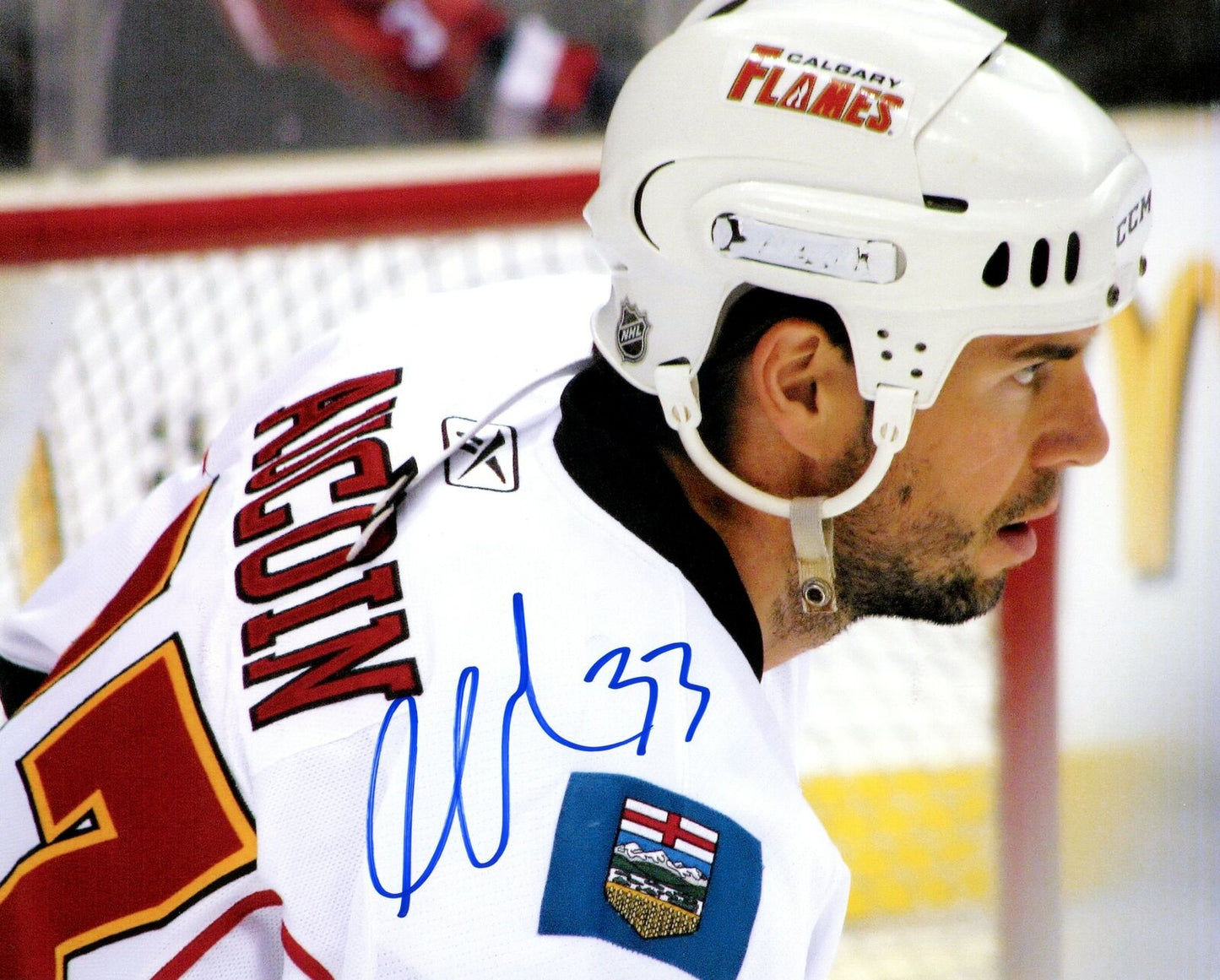 Adrian Aucoin Calgary Flames Signed/Autographed 8x10 Photo 153064