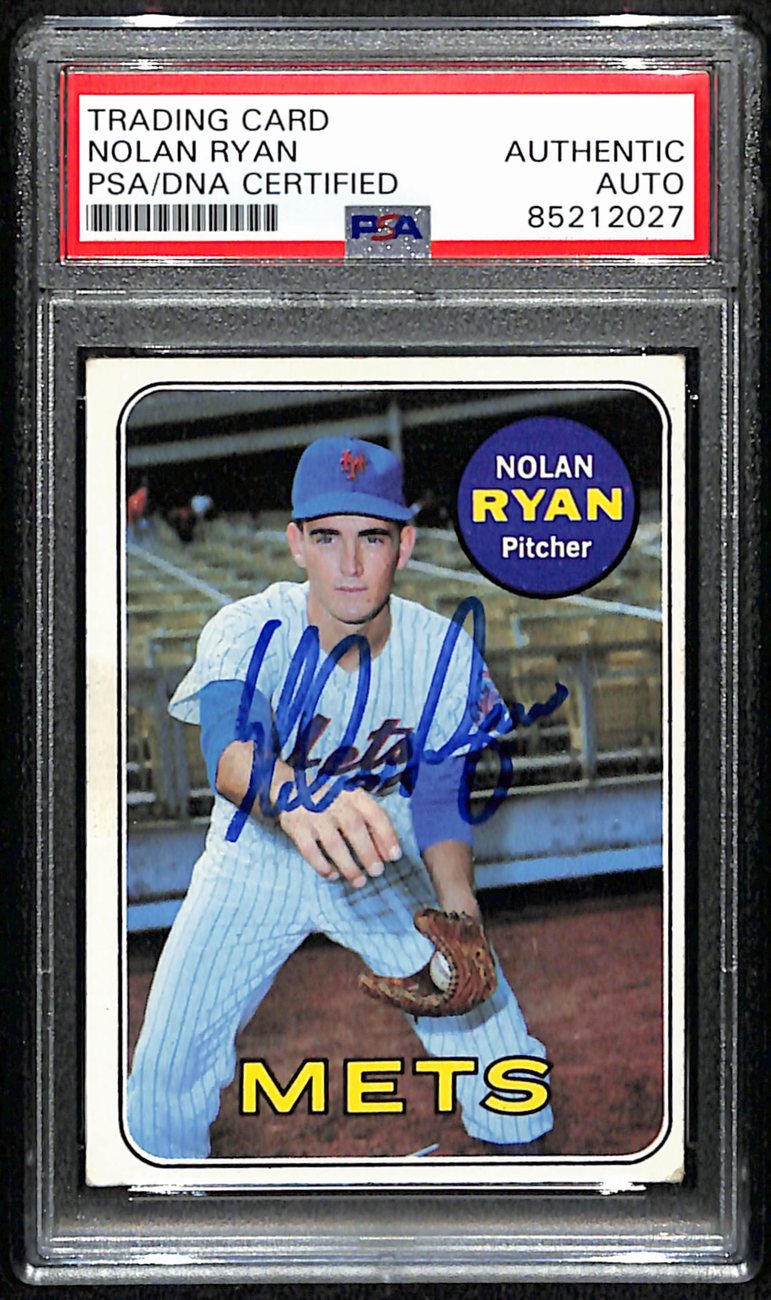 Nolan Ryan HOF Mets Signed/Autographed 1969 TOPPS Card #533 PSA/DNA