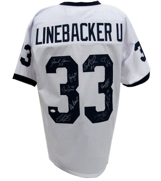 10 LEGENDS Signed/Auto Penn State/PSU "Linebacker U" Jersey Wht MINT JSA 135582