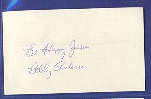 Bobby Anderson Colorado Signed/Auto 3x5 Index Card