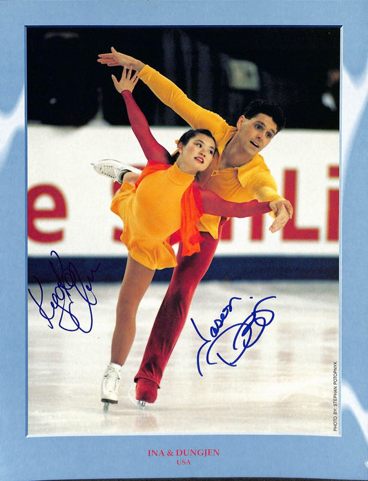 Ina and Dungjen 2X US Pair Gold Medalists 97/98 Signed 8x10 Photo 180409