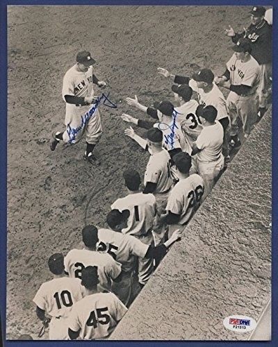 GENE WOODLING / GIL McDOUGALD Signed 8x10 PSA/DNA 132488