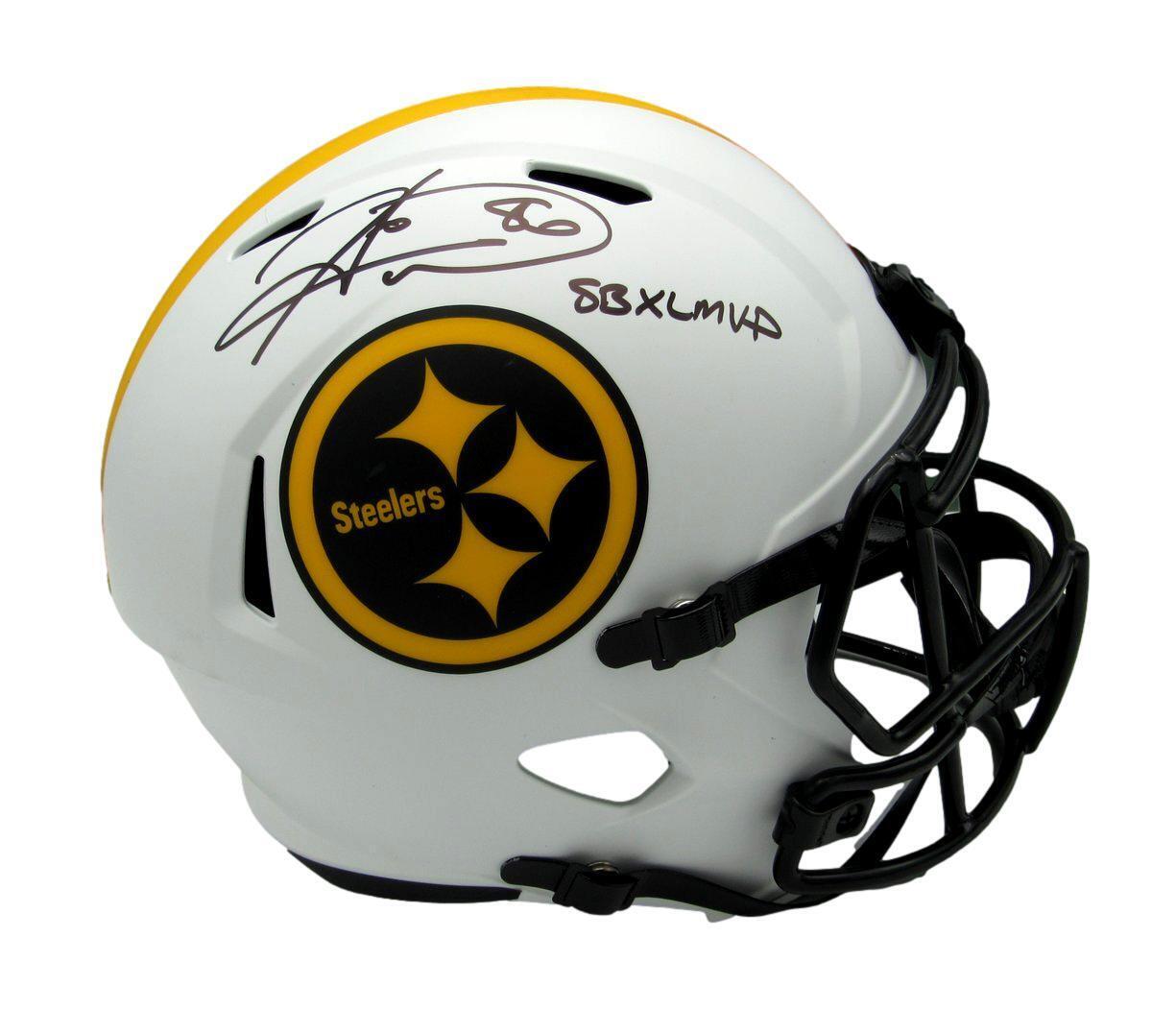 Hines Ward Signed/Inscr Steelers Lunar Eclipse Rep Full Size Helmet JSA 161910