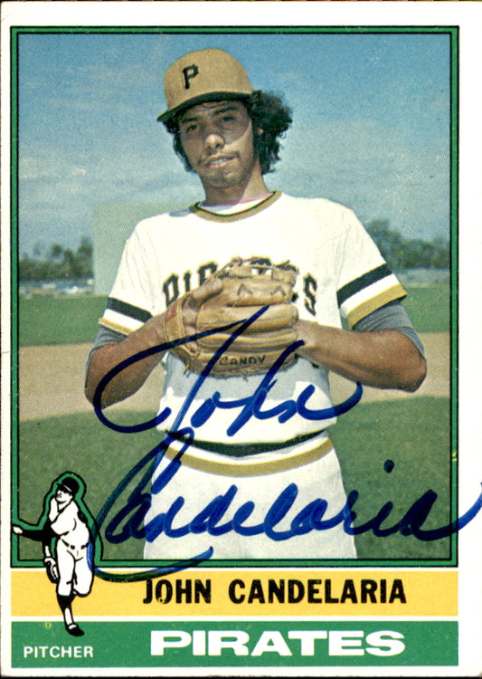 John Candelaria Autographed 1976 TOPPS Card #317 Pittsburgh Pirates 183454
