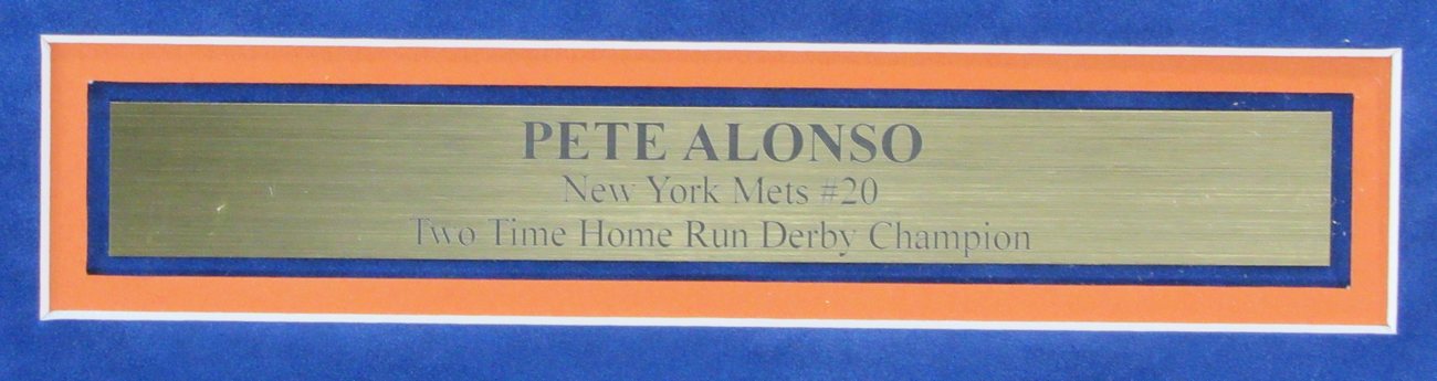 Pete Alonso Mets Signed/Autographed 11x14 Photo Framed Fanatics 188627