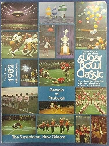 1982 Sugar Bowl Program Georgia Bulldogs v. Pittsburgh Panthers 126910