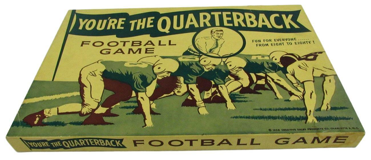 "You're the Quarterback" Football Board Game 1958 - Creative Sales  Mint 149770