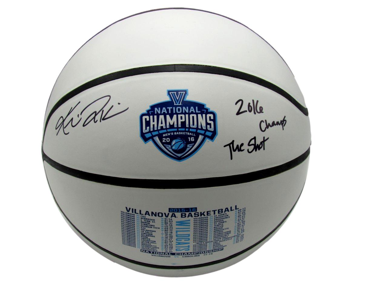 Kris Jenkins Autographed/Inscr Villanova 2016 NCAA Champs Basketball JSA 181876
