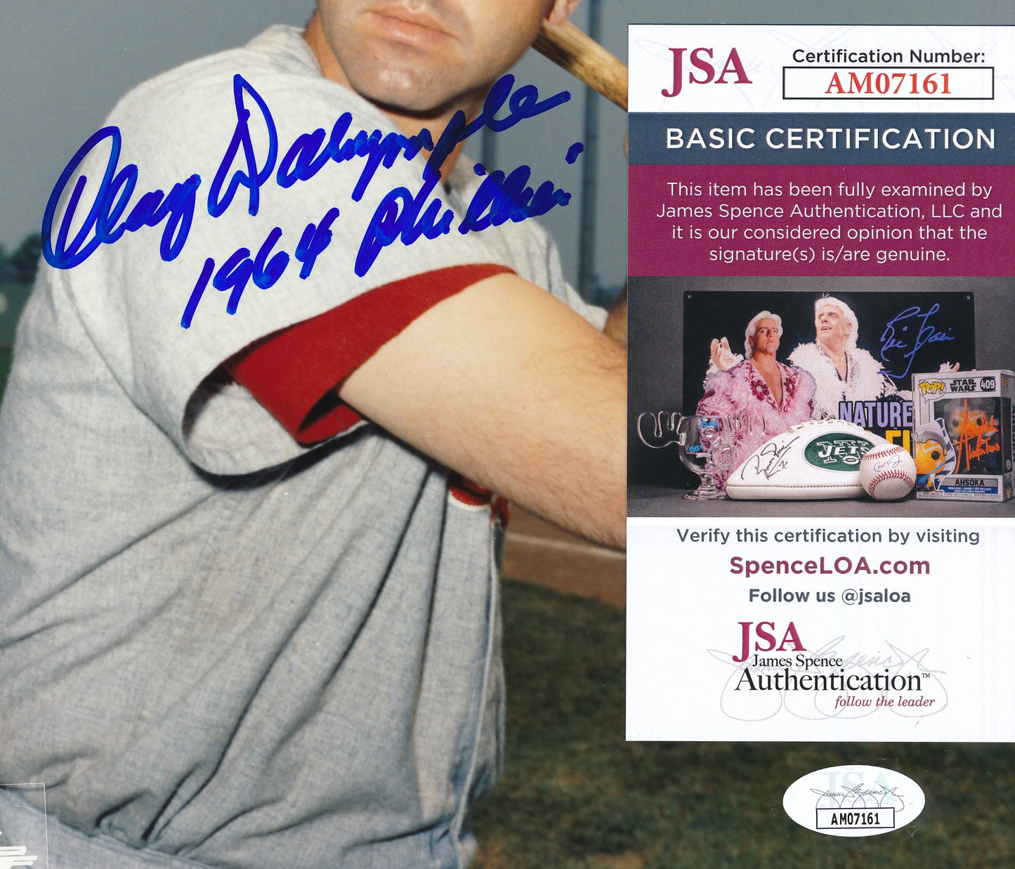 Clay Dalrymple Autographed 8x10 Photo Philadelphia Phillies JSA 181940
