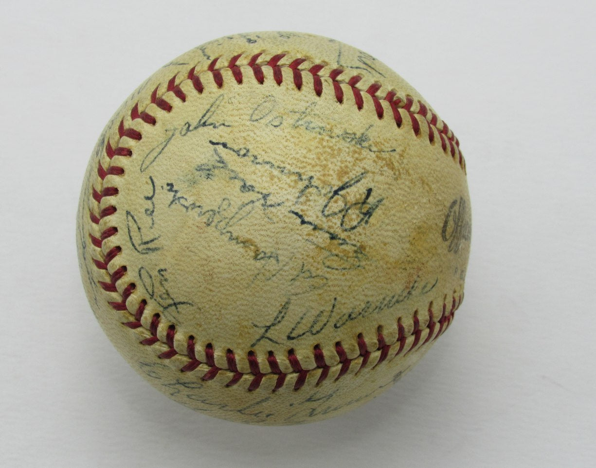 1945 NL Champion Cubs Team signed by 22 OL Baseball Grimm Hack Pafko 184932