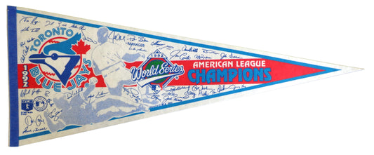 1992 Toronto Blue Jays World Series Baseball 30x12 Felt Pennant