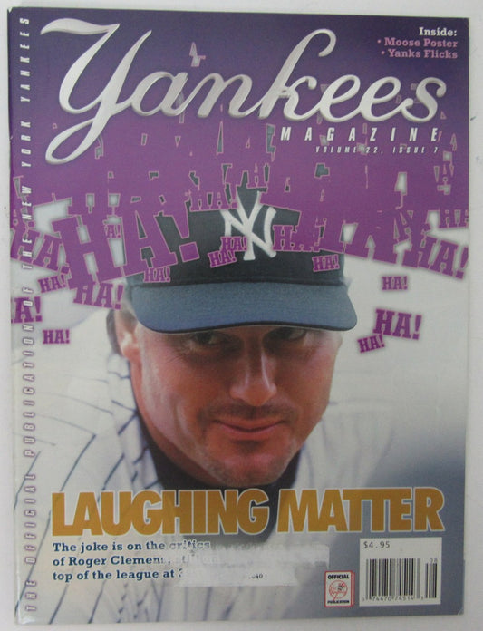 Roger Clemens Volume 22, Issue 1 Yankees Magazine Program January 2001 153187