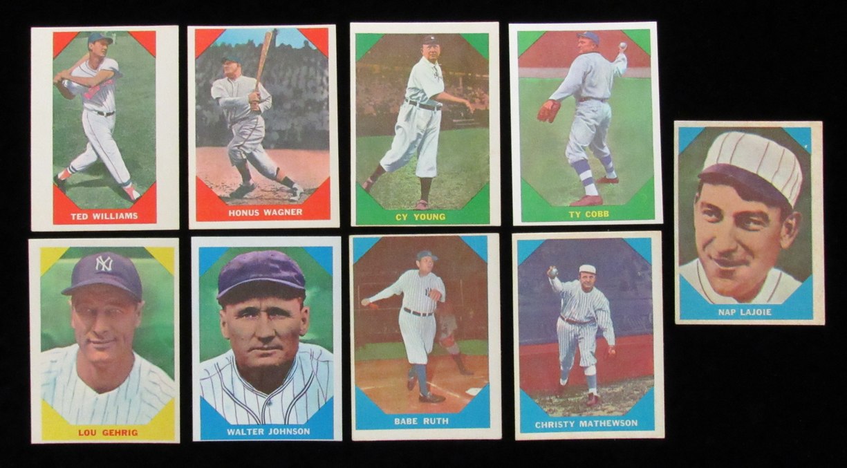 1960 Fleer Baseball Greats Complete Set (79) Ruth, Williams, Gehrig, Cobb190558