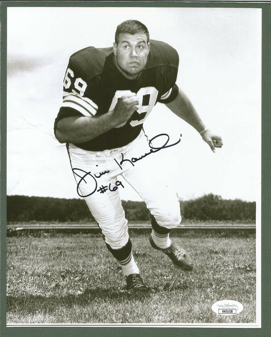 Jim Kinicki Cleveland Browns Signed/Autographed 8x10 B/W Photo JSA 151018