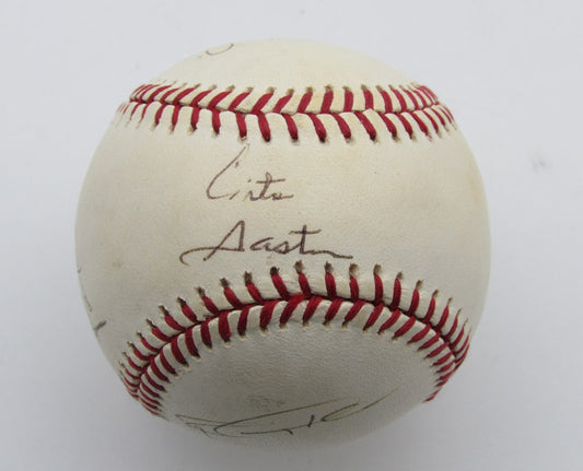 Cito Gaston +6 Others Multi-Autographed OAL Baseball Blue Jays 180063