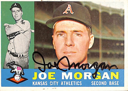 1960 TOPPS #229 Joe Morgan Kansas City Athletics Signed/Auto Card 190979