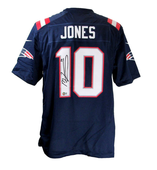 Mac Jones Signed/Autographed Patriots Nike Football Jersey L Beckett ITP 166560