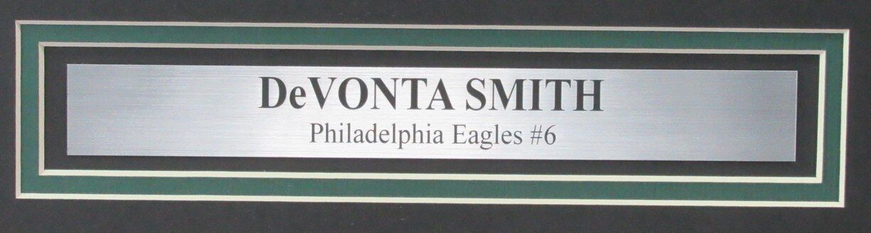 DeVonta Smith Autographed 16x20 Photo Eagles Framed PSA/DNA 177471