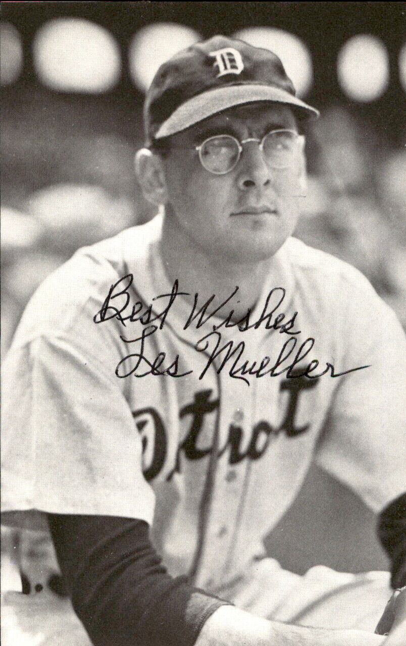 Les Mueller Tigers d. 2012 Signed/Autographed 3x5  Photo 178662