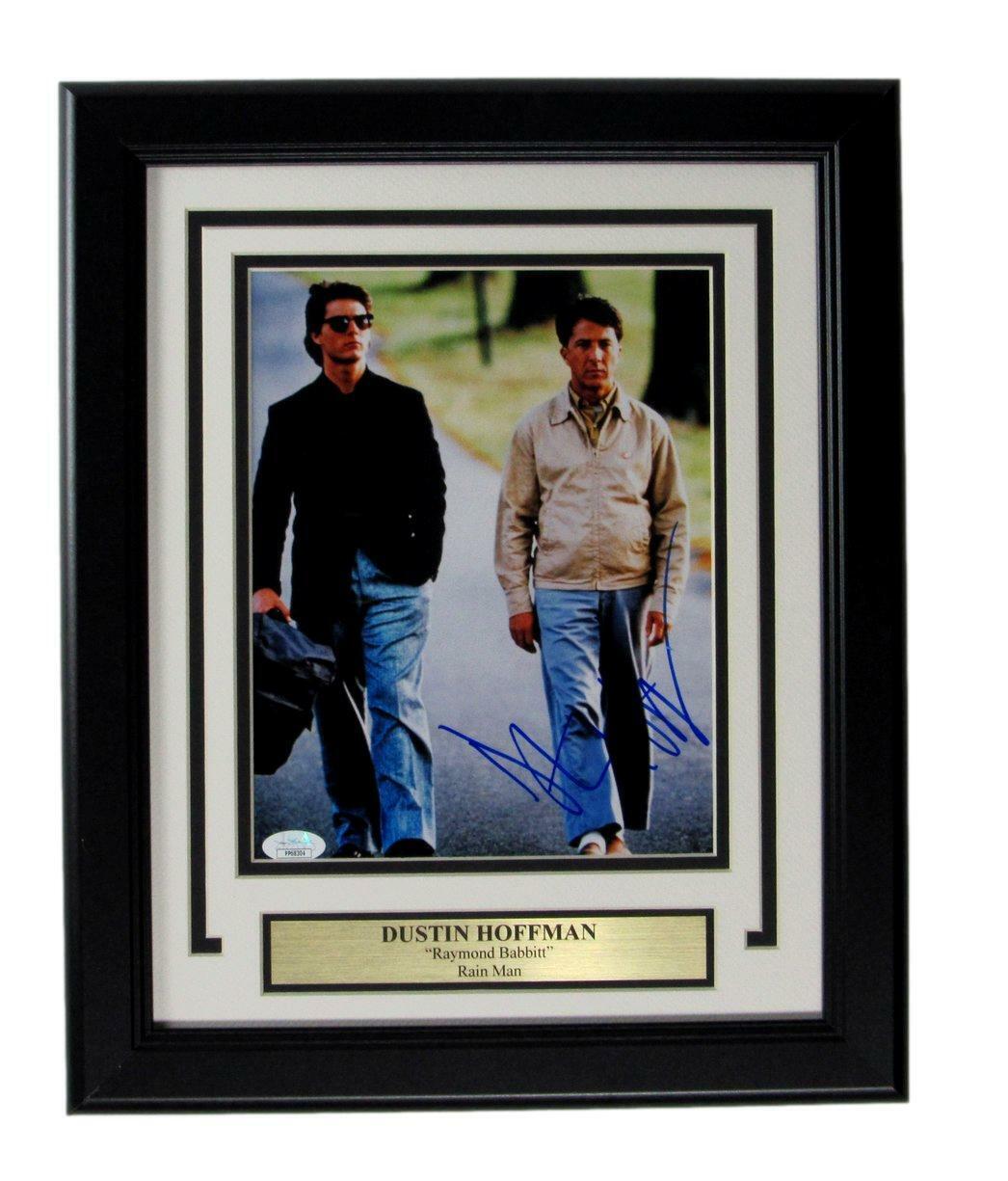 Dustin Hoffman "Raymond Babbitt" Signed/Auto 8x10 Photo Framed JSA 166679