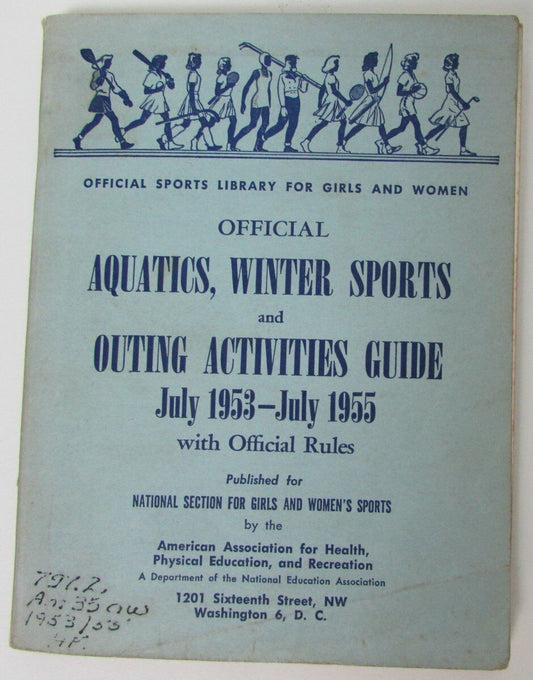 1953-55 Women's Aquatics, Winter Sports, and Outing Activities Guide 149698