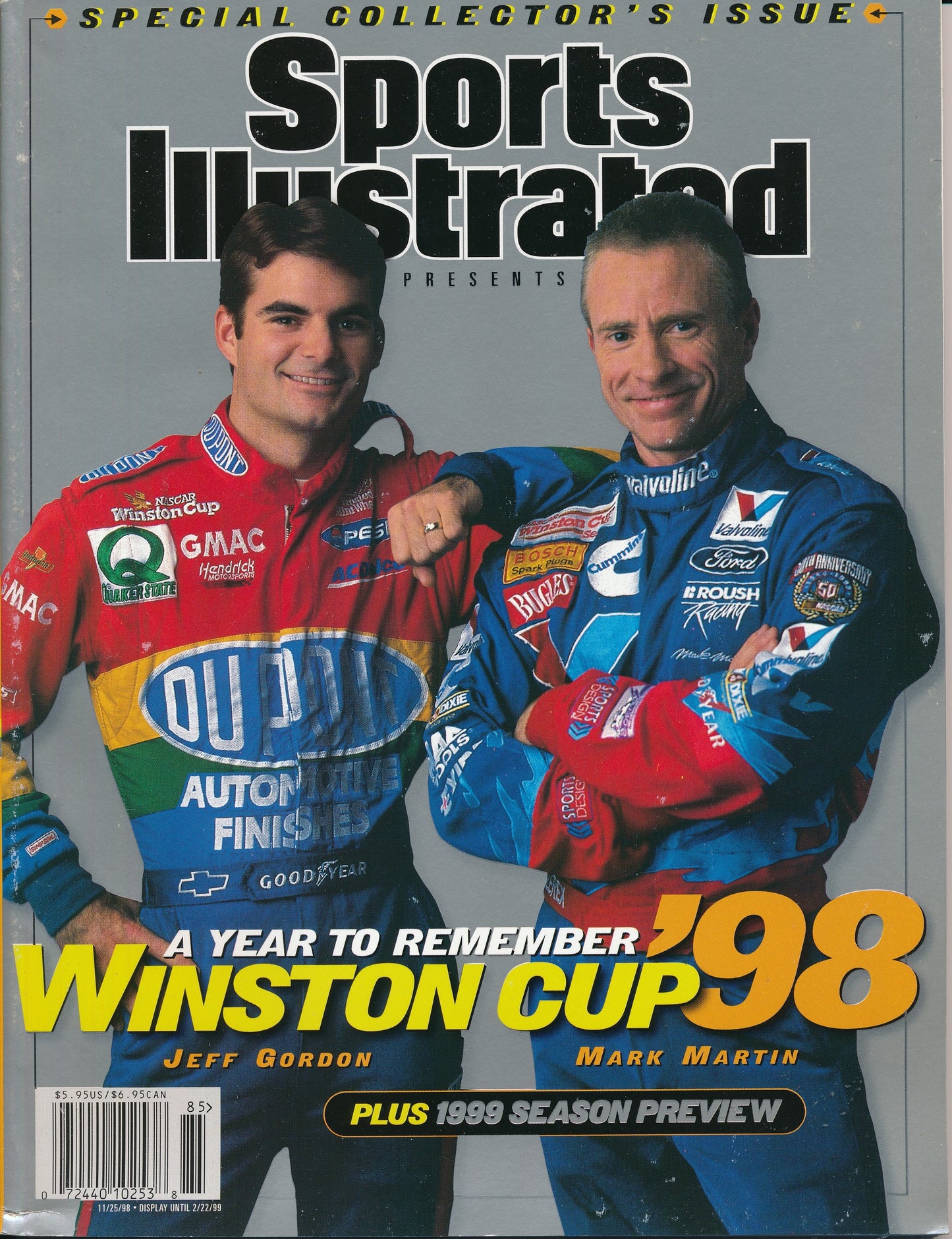 November 25, 1997 Sports Illustrated Magazine NO LABEL Jeff Gordon Mark Martin