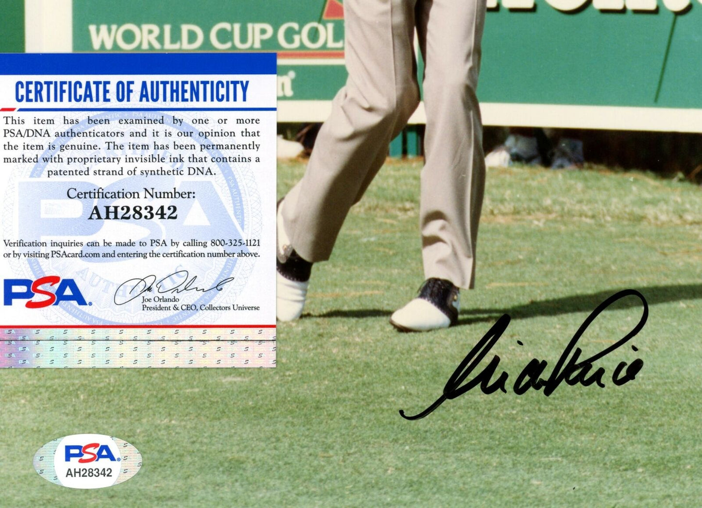 Nick Price PGA Champ Signed/Autographed 8x10 Photo PSA/DNA 154170