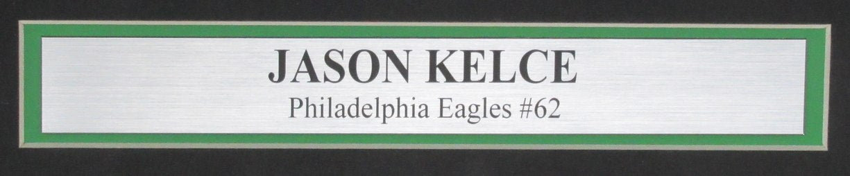 Jason Kelce Signed/Auto 16x20 Photo Philadelphia Eagles Framed PSA/DNA 189784