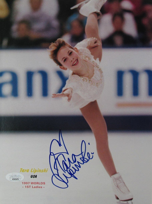 Tara Lipinski Autographed 8x10 Magazine Photo Olympic USA Figure Skating JSA