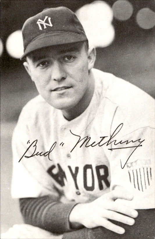 Bud Metheny NY Giants d. 2003 Signed/Autographed 3x5  Photo 178630