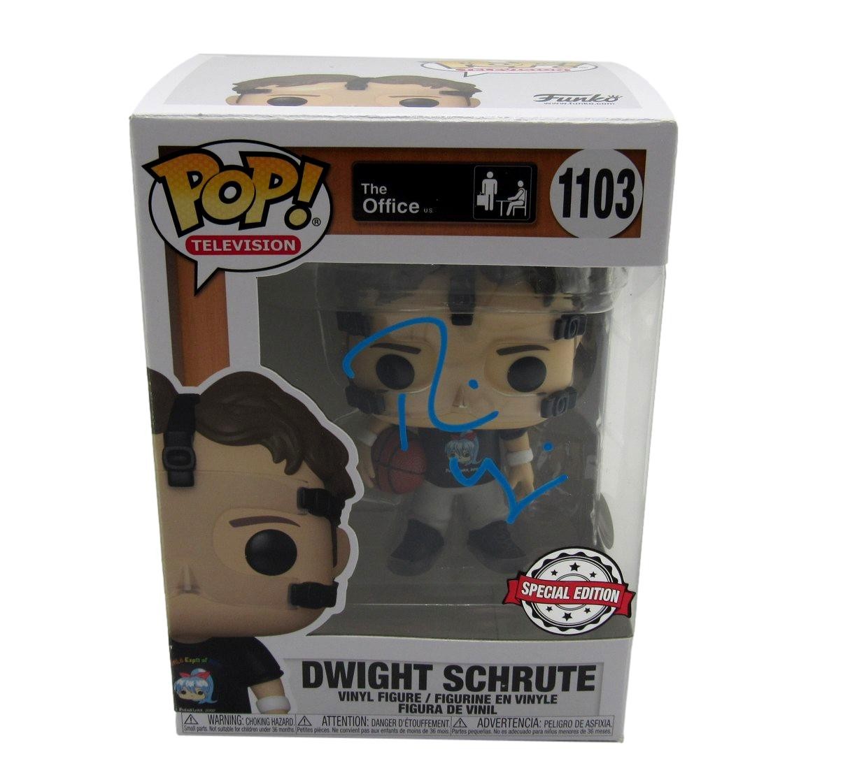 Rainn Wilson Autographed Funko Pop! #1103 Figurine "The Office" JSA 184712