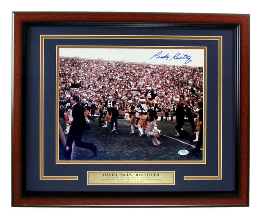 Rudy Ruettiger Notre Dame Signed/Autographed 11x14 Photo Framed PSA/DNA 175597