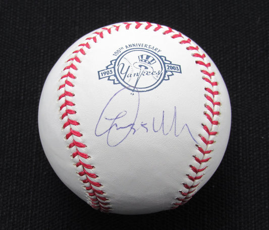 Lee Mazzilli Signed/Auto Yankees 100th OML Baseball JSA 186615