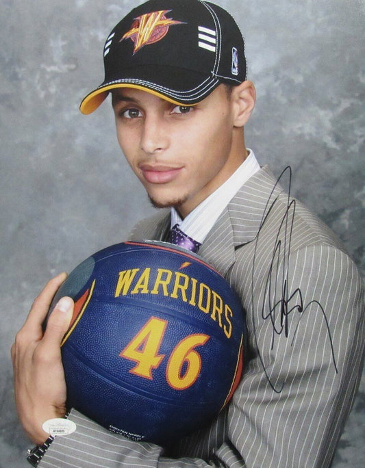 Stephen Curry Autographed 11x14 Photo Golden State Warriors JSA