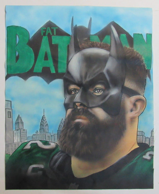 Jason Kelce Unsigned 24x30 Canvas Print Philadelphia Eagles 181303