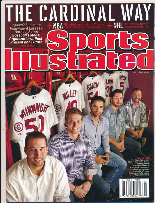 May 27, 2013 Adam Wainwight Sports Illustrated NO LABEL Newsstand Cardinals