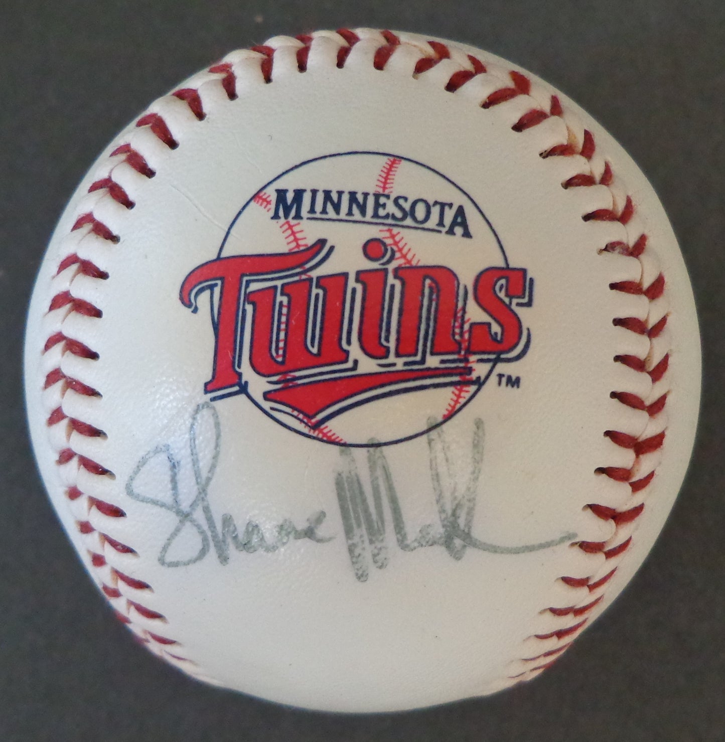 Shane Mack Autographed AL Commemorative Baseball Minnesota Twins 155689