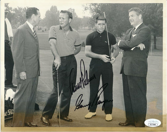 Palmer/Firestone/Player/Trainer Multi-Signed 8x10 B/W Photo JSA 144283