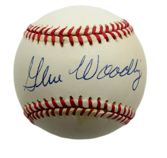 Gene Woodling Autographed OAL Baseball New York Yankees JSA
