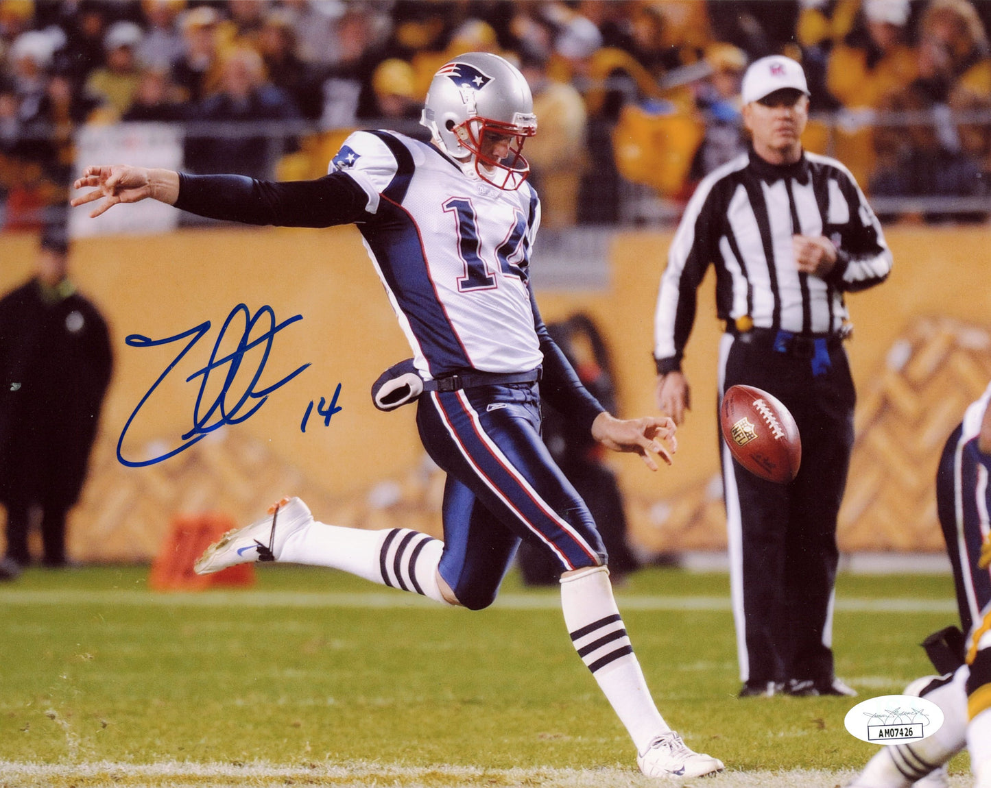 Zoltan Mesko Autographed 8x10 Photo New England Patriots JSA 183080