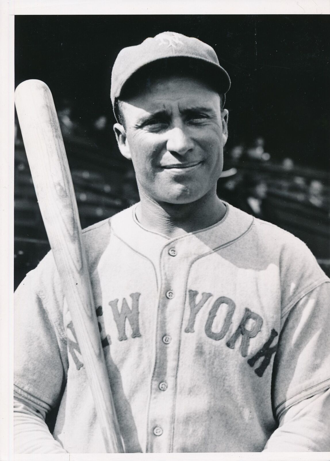 Wally Berger 5x7 B/W 1937 Press Wire Photo New York Giants
