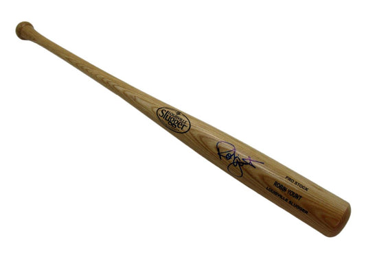 Robin Yount HOF Autographed Blonde Louisville Slugger Bat Brewers JSA 183641