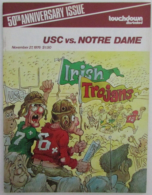 November 27, 1976 Southern Cal USC vs Notre Dame College Football Game Program