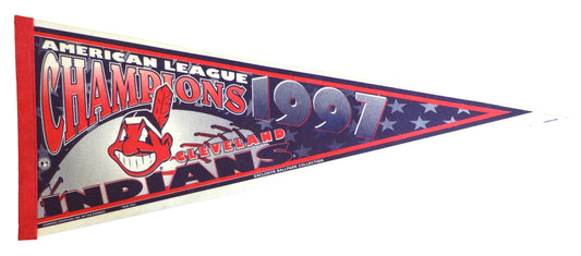 1991 Cleveland Indians World Series Baseball 30x12 Felt Pennant